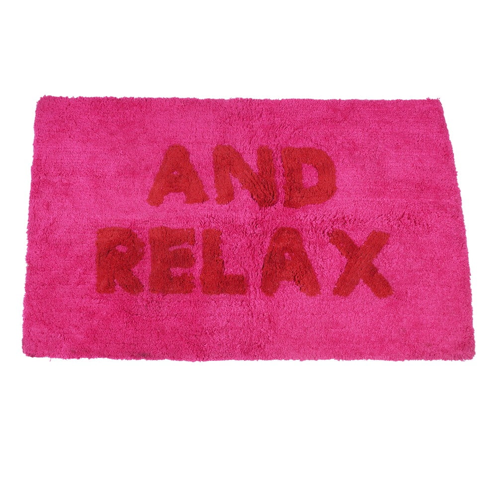 Rózsaszín fürdőszobai kilépő 50x80 cm And Relax – Rex London