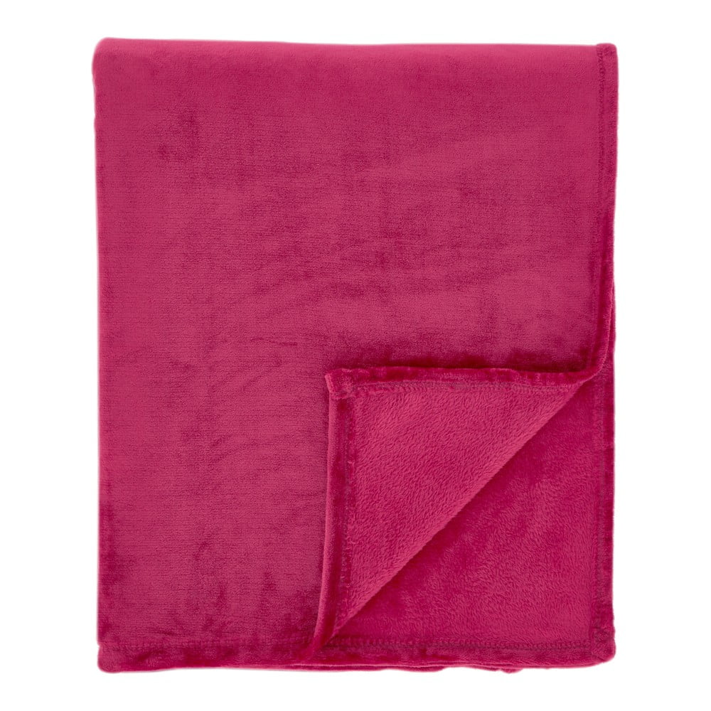 Rózsaszín mikroplüss takaró 130x170 cm Raschel Velvet – Catherine Lansfield