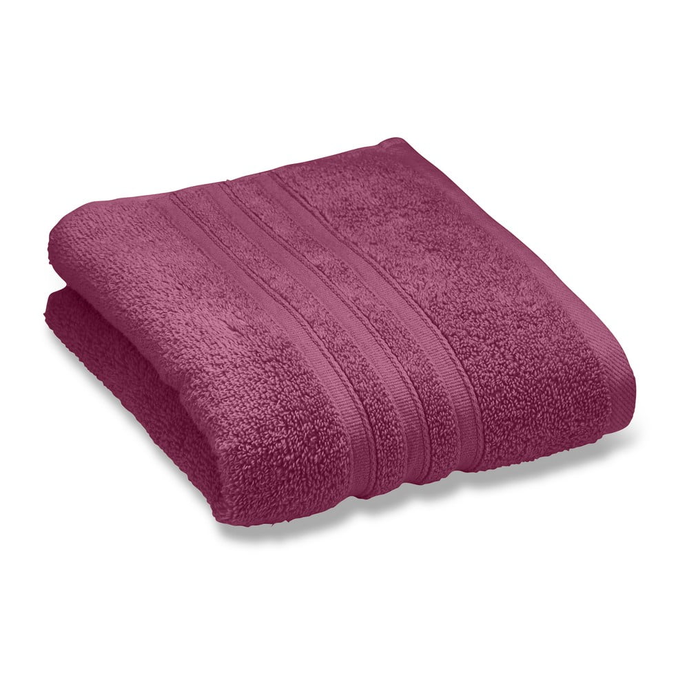 Sötét rózsaszín frottír pamut fürdőlepedő 70x120 cm Zero Twist – Catherine Lansfield