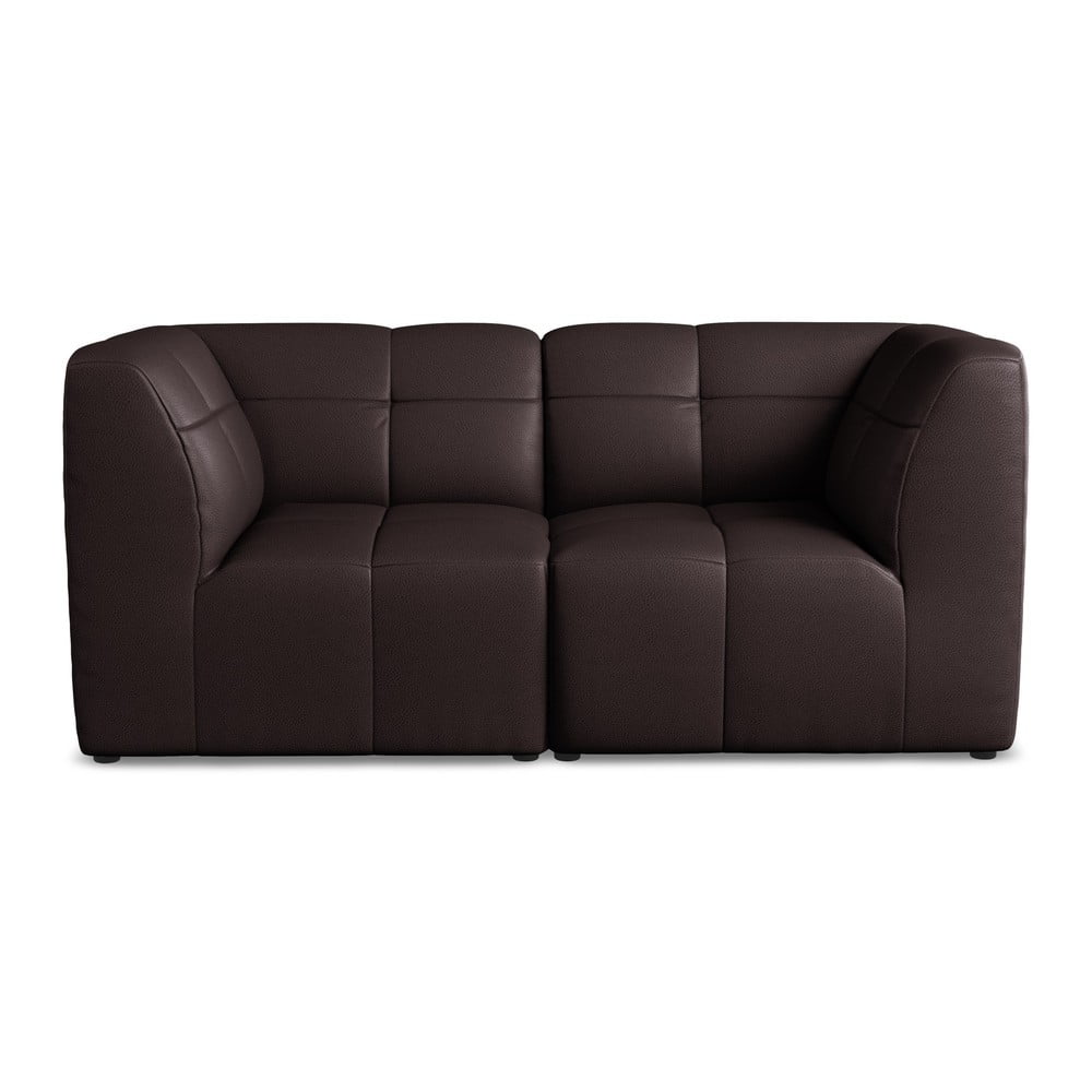 Sötétlila bőrutánzat kanapé 180 cm Aloha – Makamii