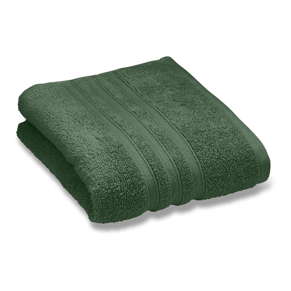 Sötétzöld frottír pamut törölköző 50x85 cm Zero Twist – Catherine Lansfield