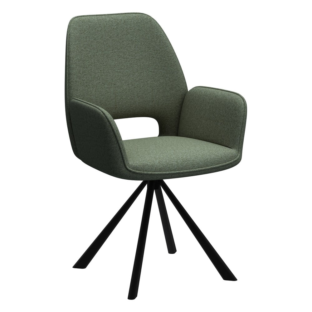 Sötétzöld karfás étkezőszék Graham – Actona