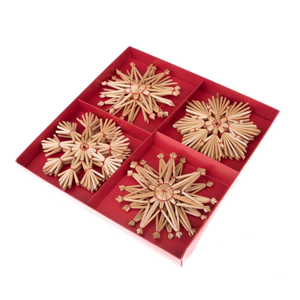 Szalma karácsonyfadísz készlet 12 db-os – Dakls