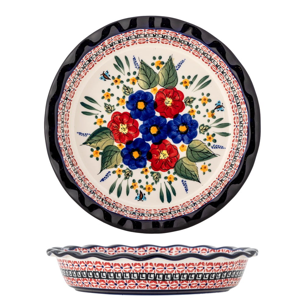 Szervírozó kőedény tányér ø 26