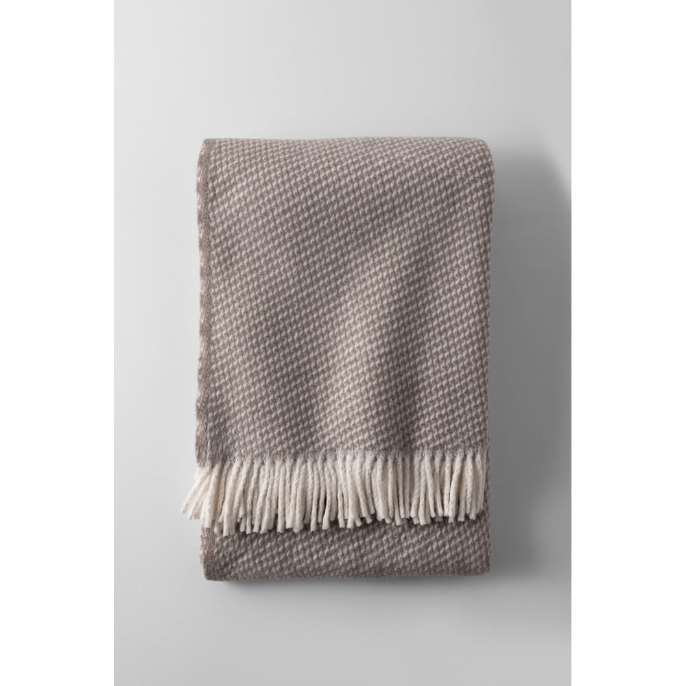 Szürke-barna pamutkeverék takaró 140x250 cm Ruby – Euromant