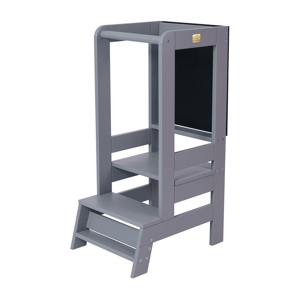 Szürke borovi fenyő tanulótorony Montessori – Meowbaby