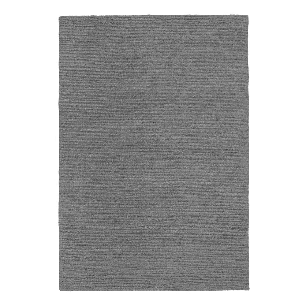 Szürke kézi szövésű gyapjú szőnyeg 160x230 cm Harris Boucle – Flair Rugs