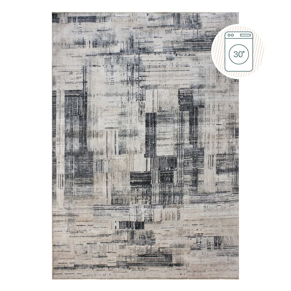 Szürke mosható szőnyeg 115x170 cm Silas Abstract – Flair Rugs