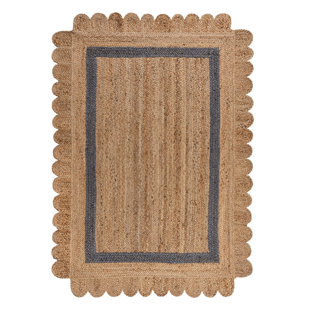 Szürke-natúr színű kézi szövésű juta szőnyeg 160x230 cm Grace Grey – Flair Rugs