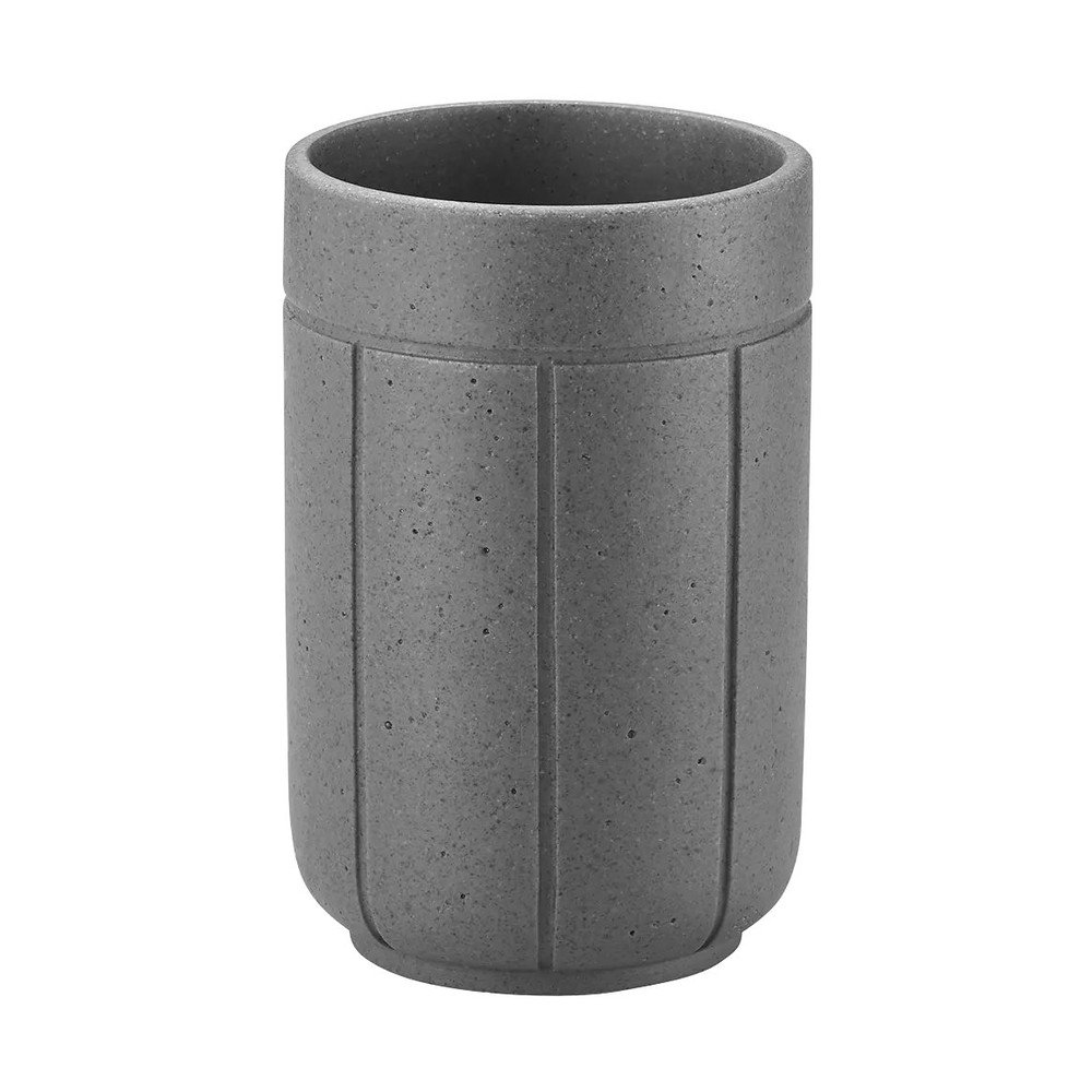 Szürke poligyanta fogkefetartó pohár Kua – Blomus