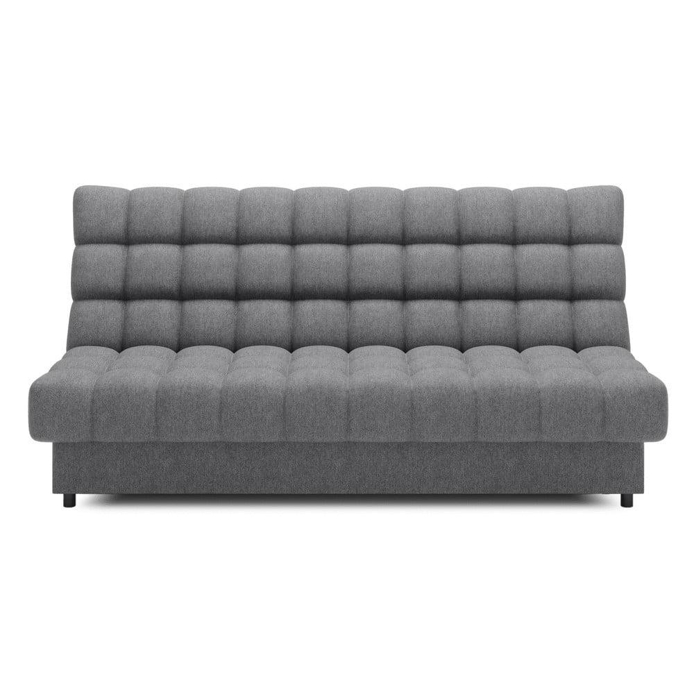 Szürke zsenília kinyitható-tárolóhelyes kanapé 197 cm Clareta – ELTAP