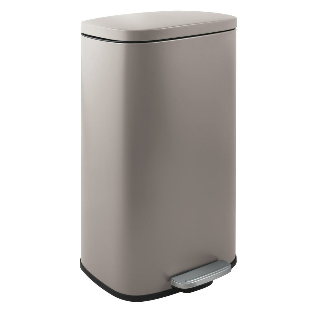 Szürkésbarna acél pedálos szemetes 50 l   Akira – Spirella