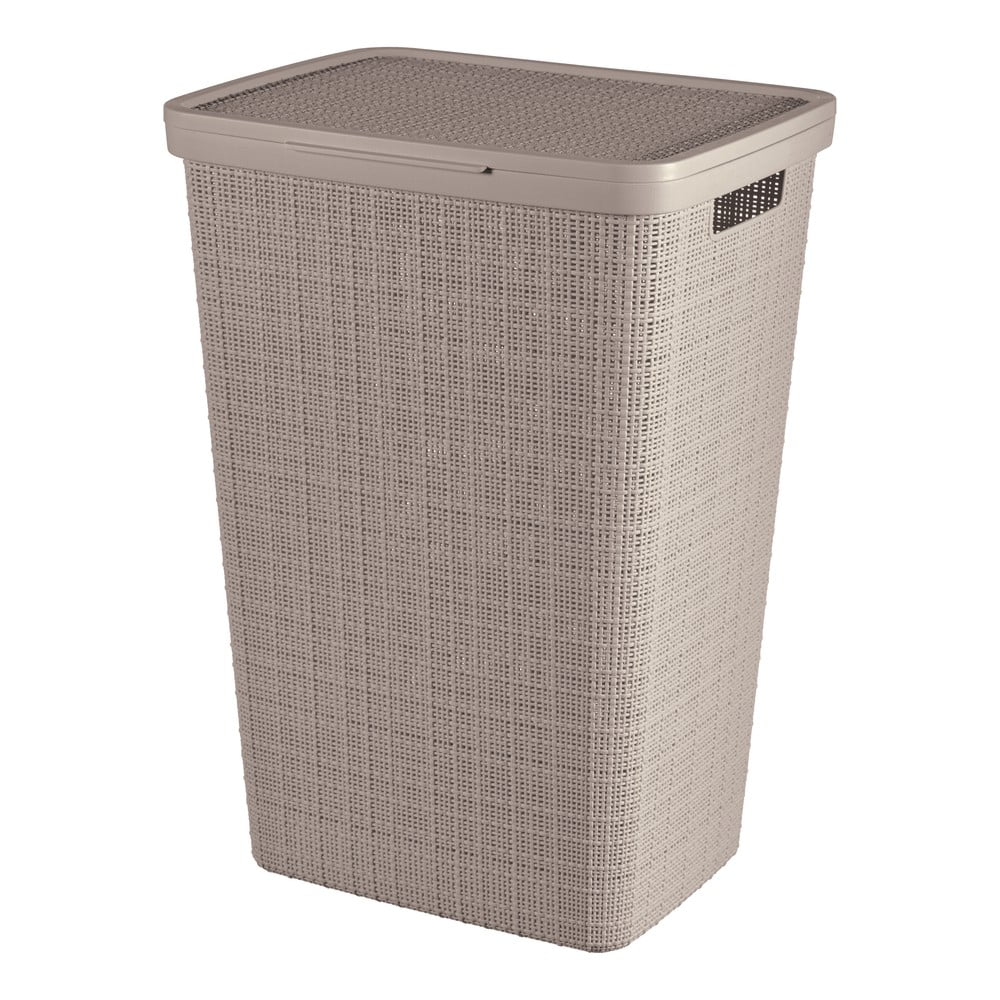 Szürkésbarna műanyag szennyeskosár 58 l Jute – Curver