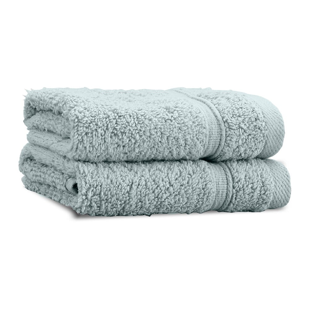 Szürkészöld frottír pamut törölköző szett 2 db-os 30x30 cm Zero Twist – Catherine Lansfield