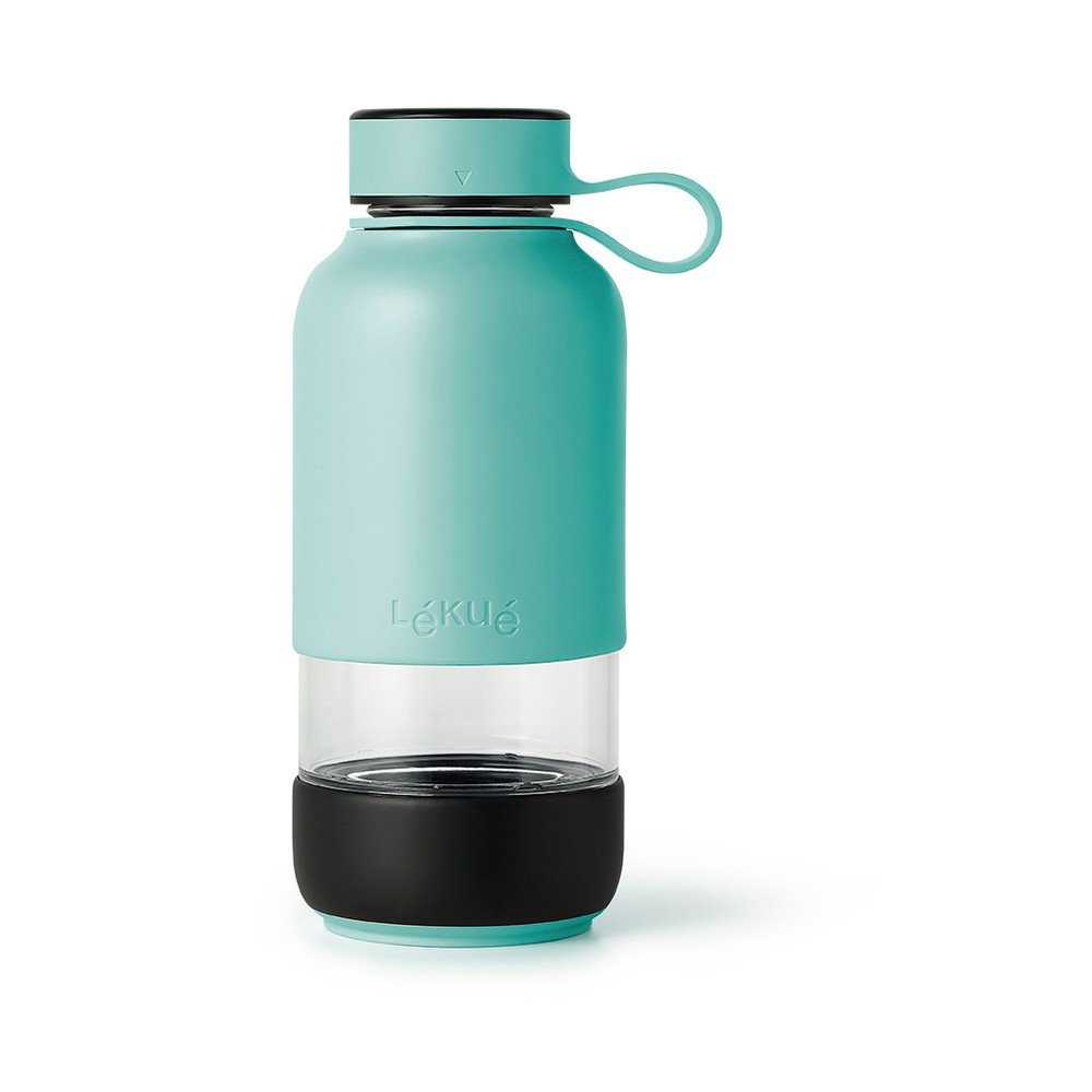 Türkiz üveg utazó ivópalack 500 ml To Go – Lékué