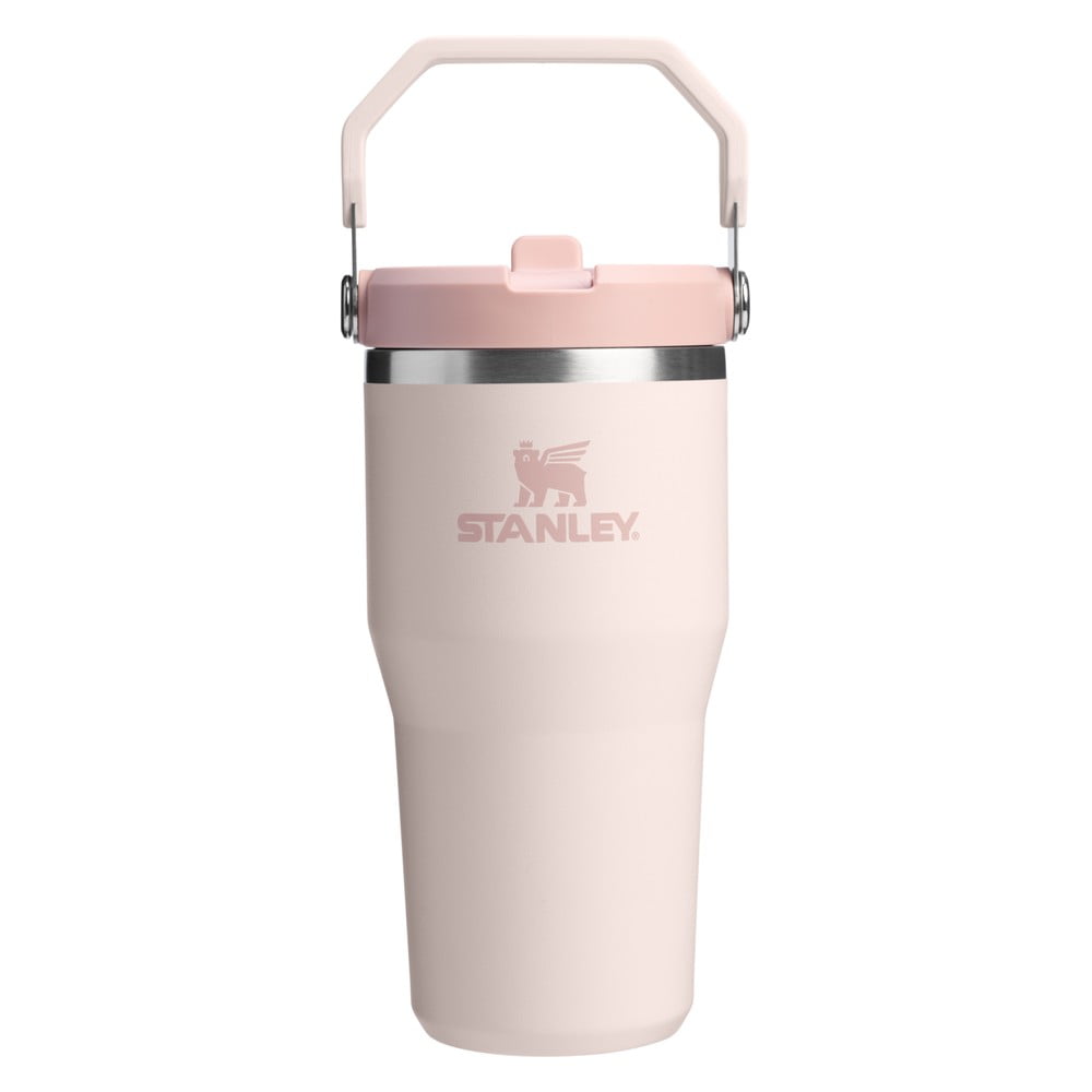 Világos rózsaszín rozsdamentes acél termosz 600 ml IceFlow™ Flip Straw 2.0 Tumbler Rose Quartz – Stanley