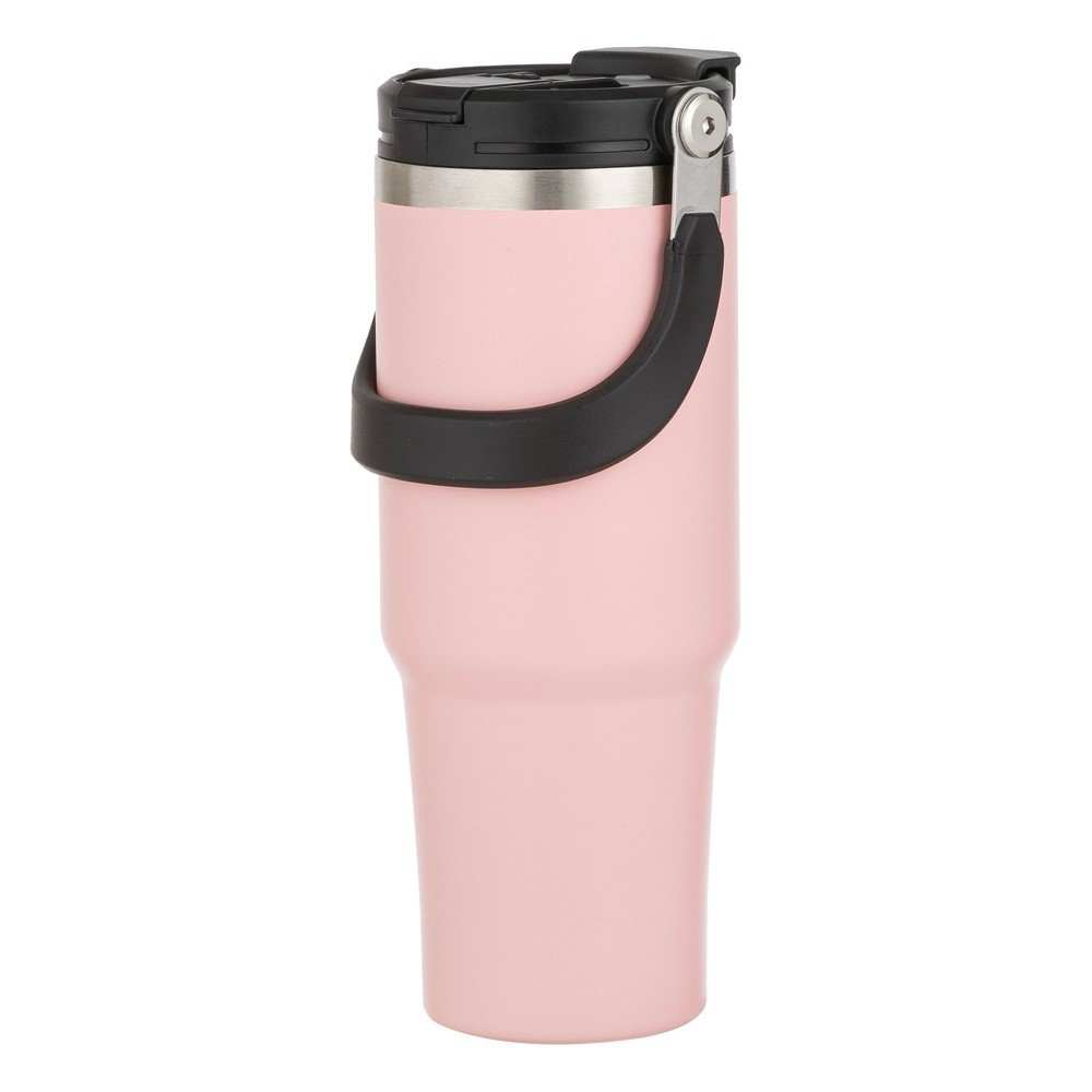 Világos rózsaszín rozsdamentes acél utazó ivópalack 1 l Eco – Ladelle