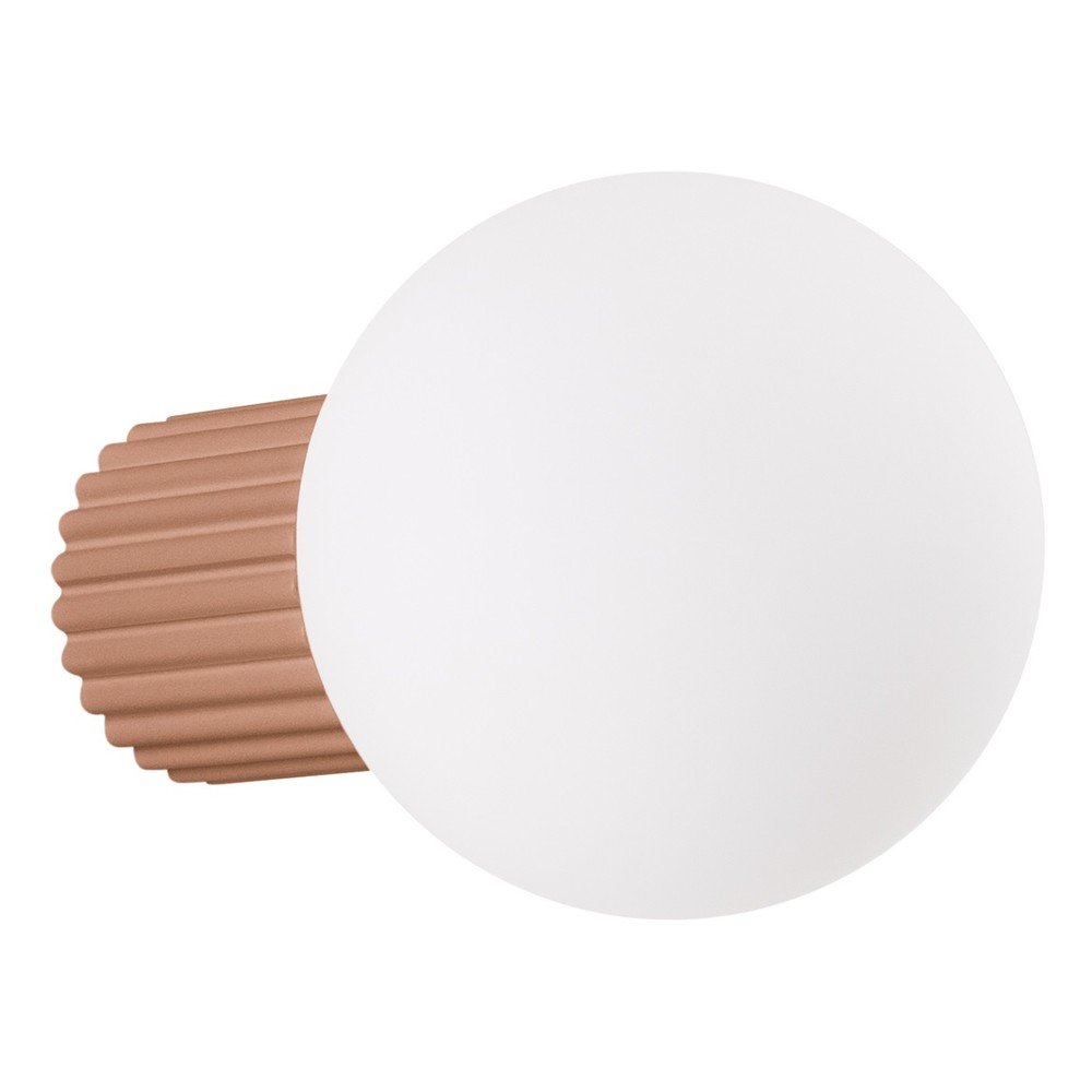 Világosbarna fali lámpa ø 12 cm Orbital – Sollux