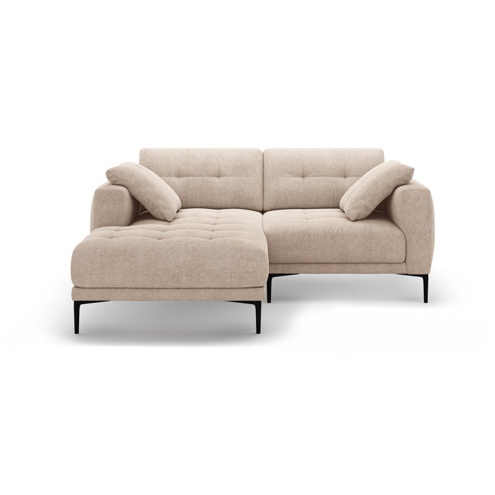 Világosbarna sarokkanapé (bal oldali-heverő résszel) Bemy – Micadoni