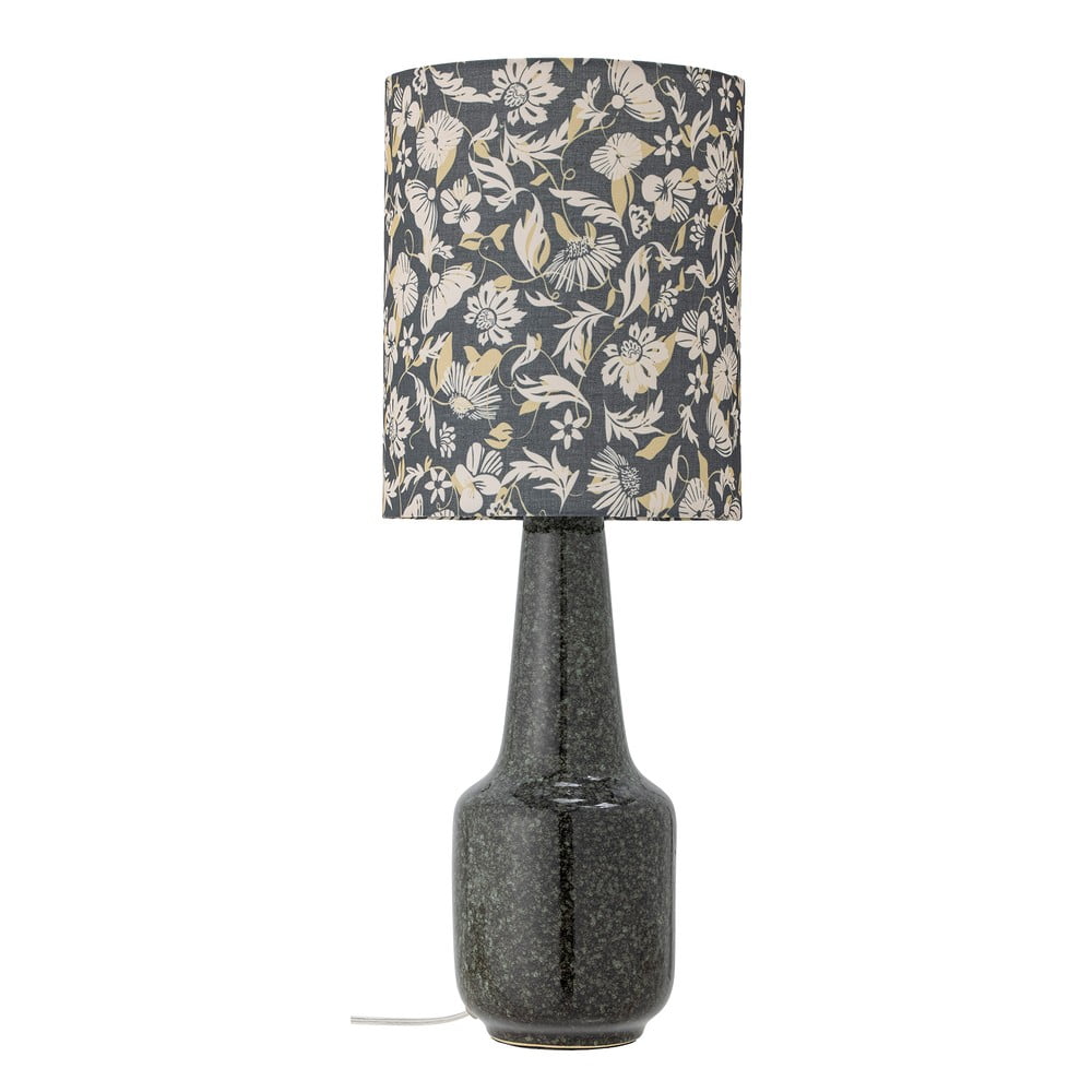 Zöld asztali lámpa textil búrával (magasság 62 cm) Olefine – Bloomingville