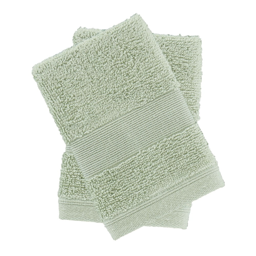 Zöld frottír pamut törölköző szett 2 db-os 30x30 cm Anti-Bacterial – Catherine Lansfield