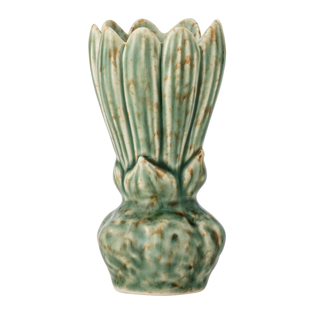 Zöld kőedény váza (magasság 12 cm) Cyrill – Bloomingville
