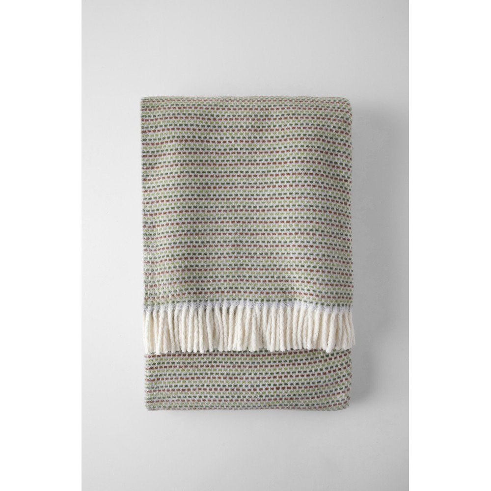 Zöld pamutkeverék takaró 140x180 cm Multi-Zen – Euromant
