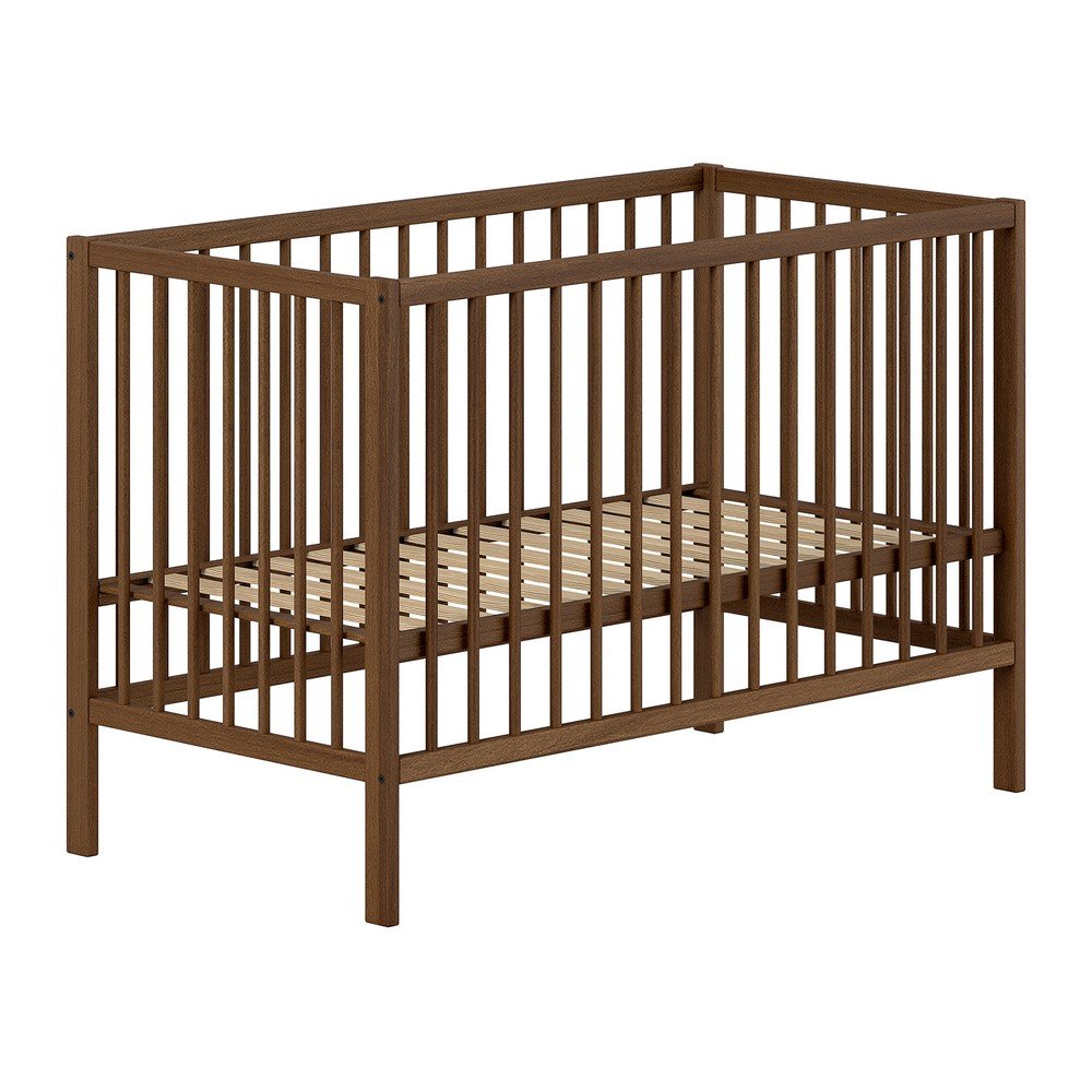 Barna bükkfa babaágy állítható magassággal 60x120 cm Dino – Vipack