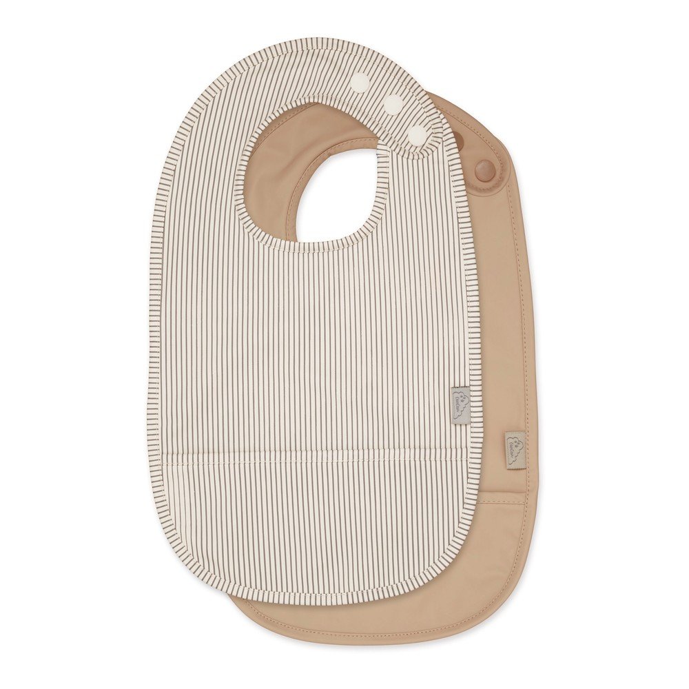 Bézs előke szett 2 db-os Classic Stripes Camel – Cam Cam Copenhagen