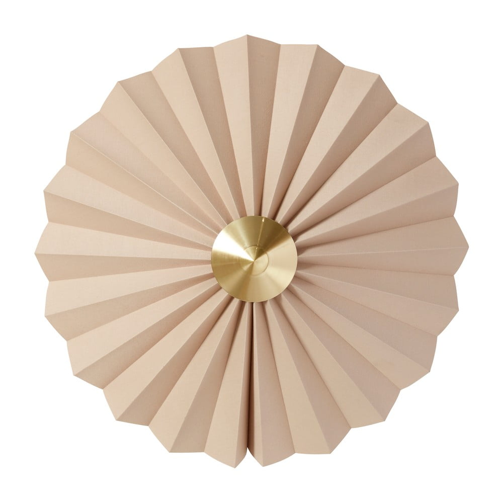 Bézs konnektorhoz csatlakoztatható fali lámpa ø 48 cm Pliss – Hübsch