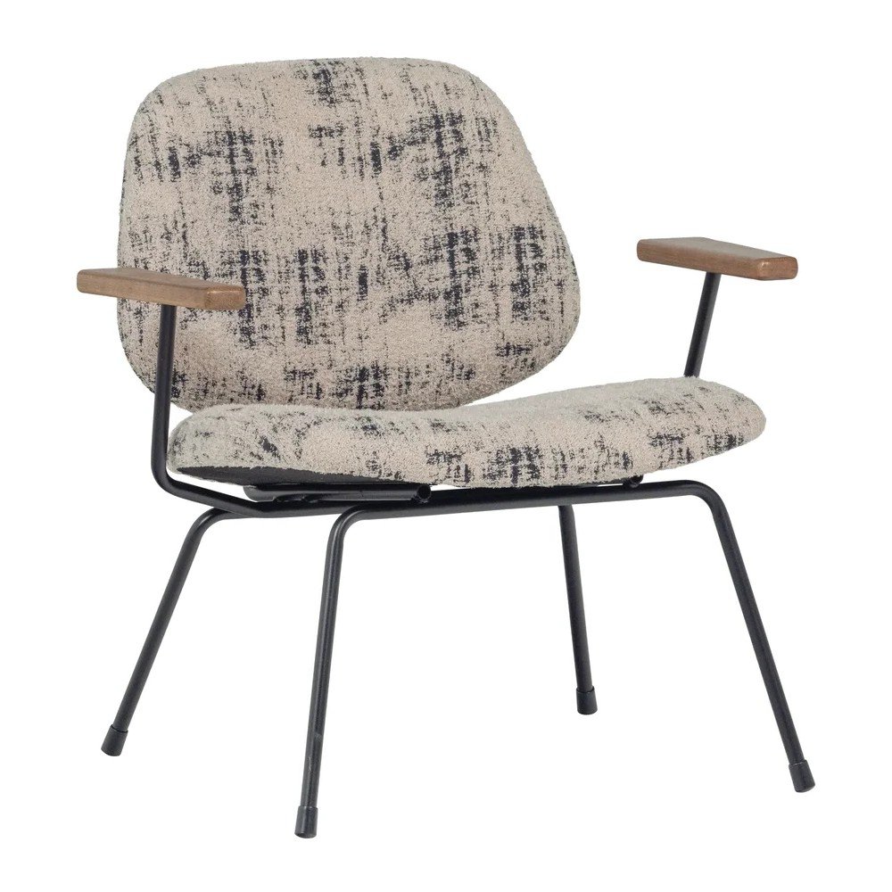 Bézs zsenília fotel Aure – WOOOD