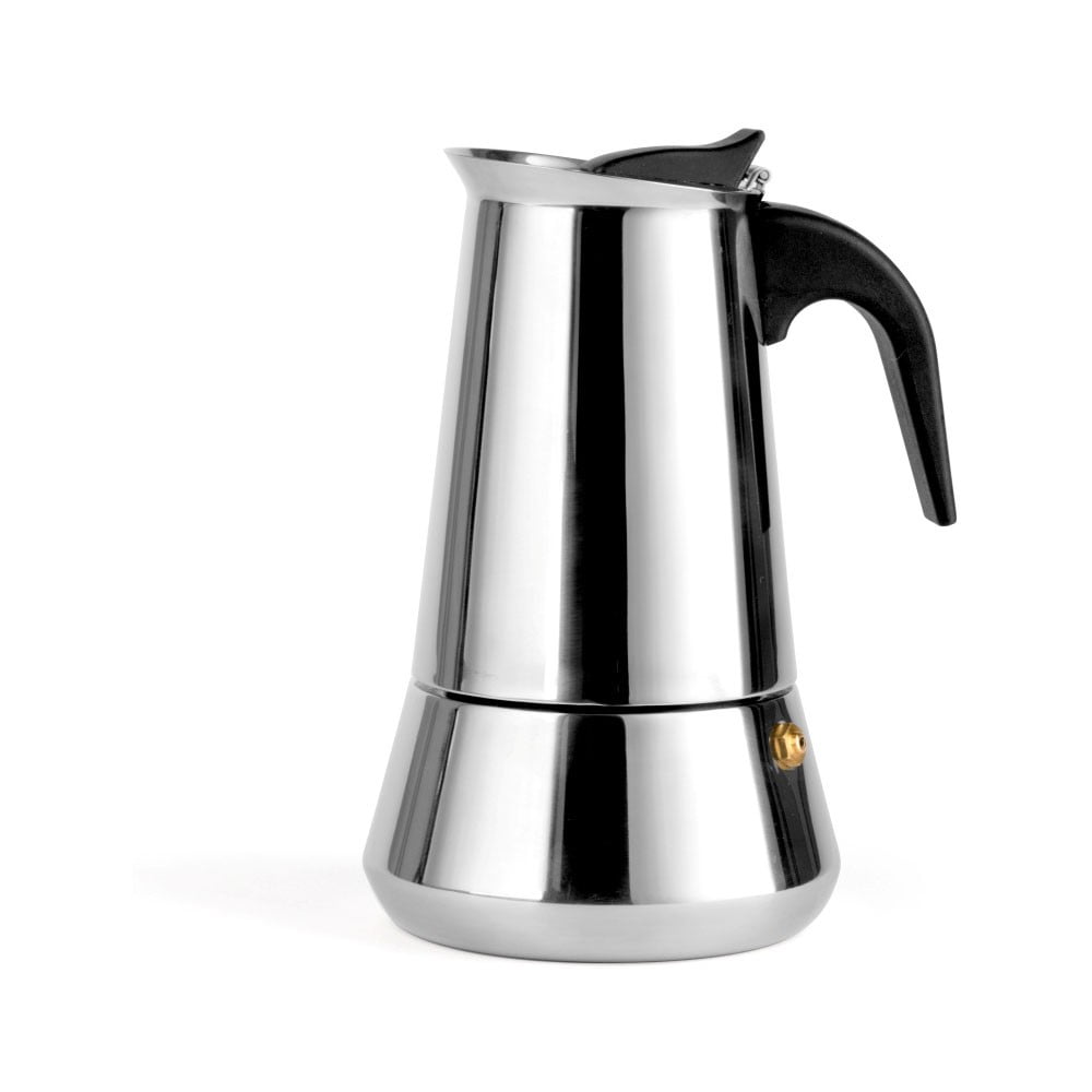 Ezüstszínű rozsdamentes acél kotyogós kávéfőző 400 ml Trevi – Leopold Vienna