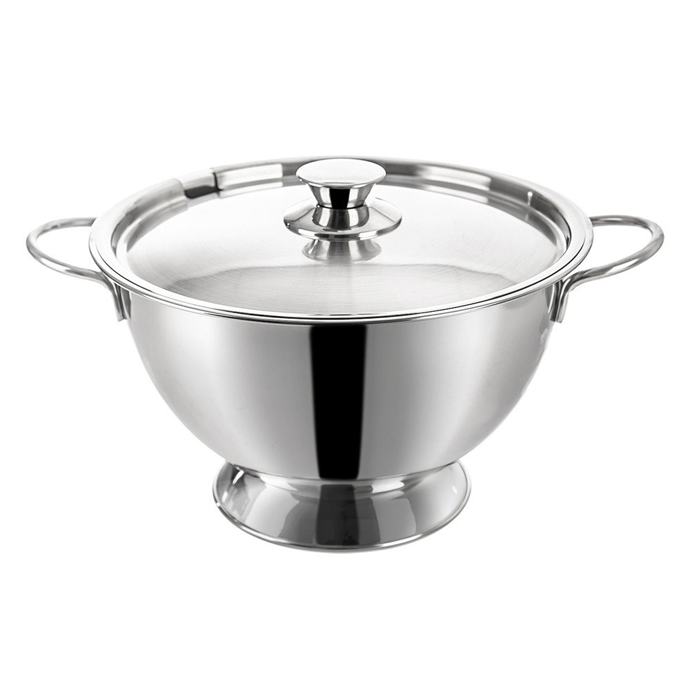 Ezüstszínű rozsdamentes acél tál ø 26 cm – Orion