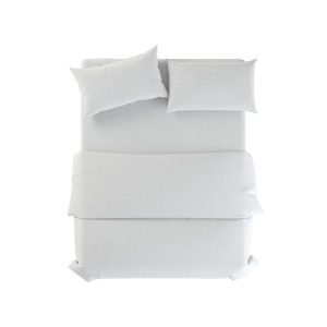 Feh&eacute;r egyszem&eacute;lyes len &aacute;gyneműhuzat 135x200 cm Blanco &ndash; Native Natural