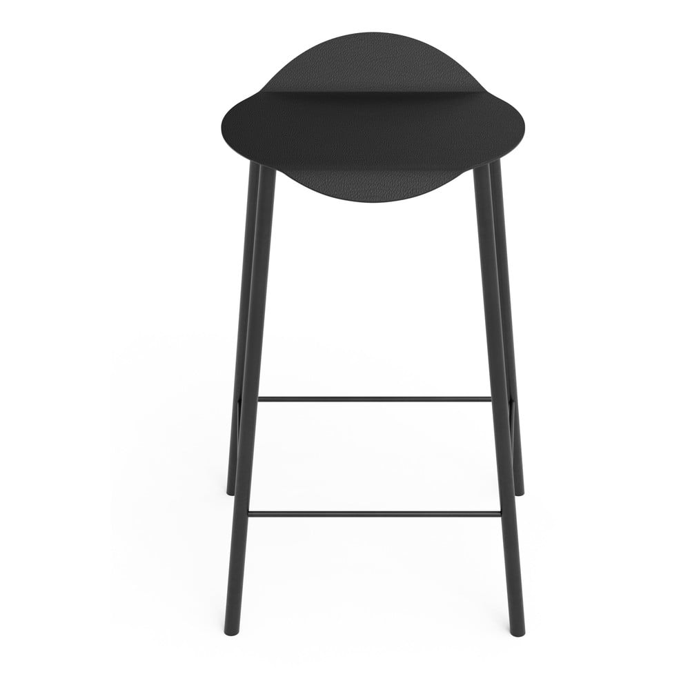 Fekete bőr bárszék Flamingo Bull – LIND DNA