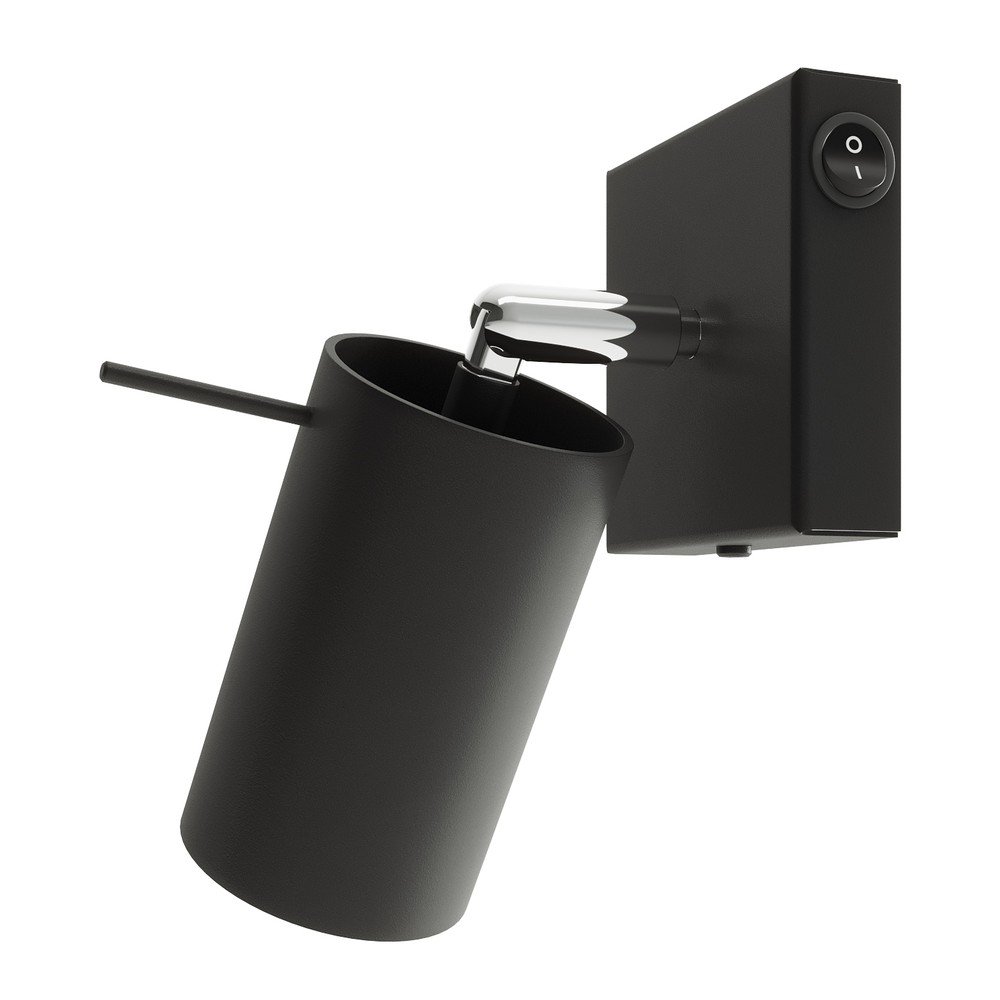 Fekete fém spotlámpa ø 6 cm Etna – Sollux