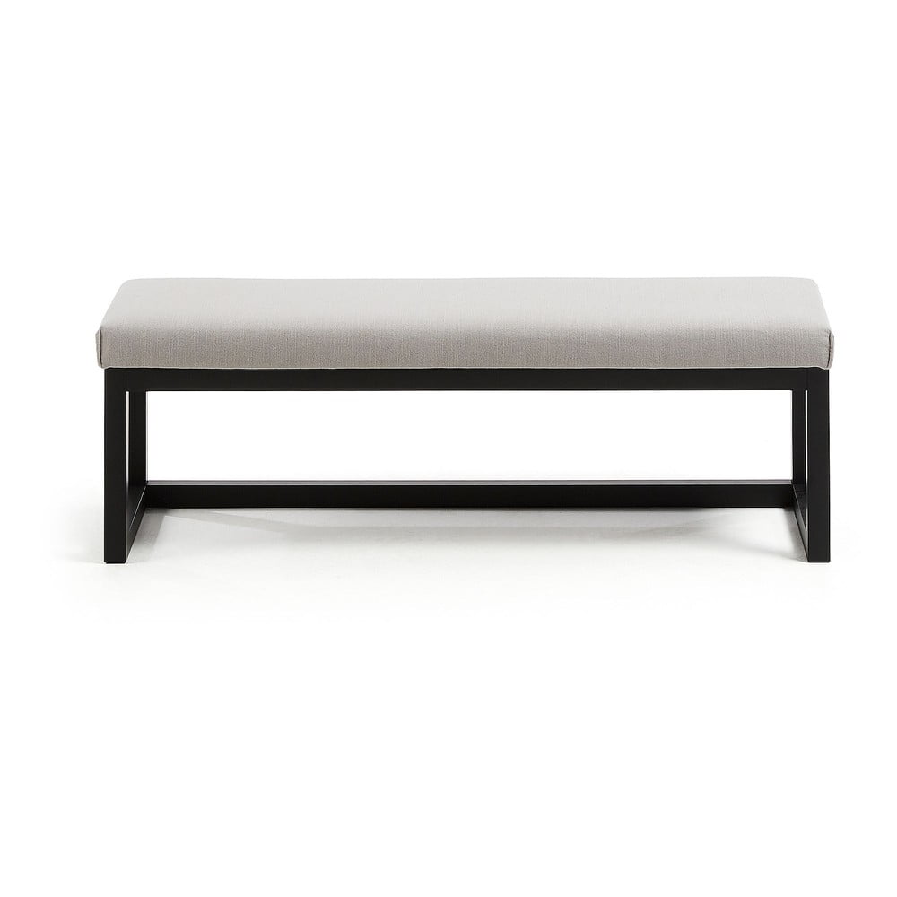 Fekete-szürkésbézs pad Loya – Kave Home