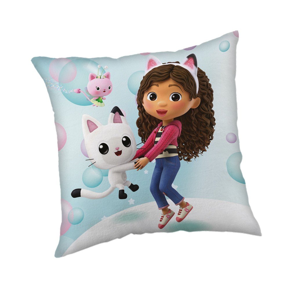 Gyerek párna 40x40 cm Gabby's Dollhouse "Bubbles" – Jerry Fabrics