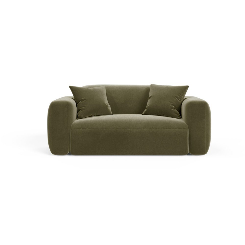 Khaki bársony kanapé 180 cm Strino – Cosmopolitan Design