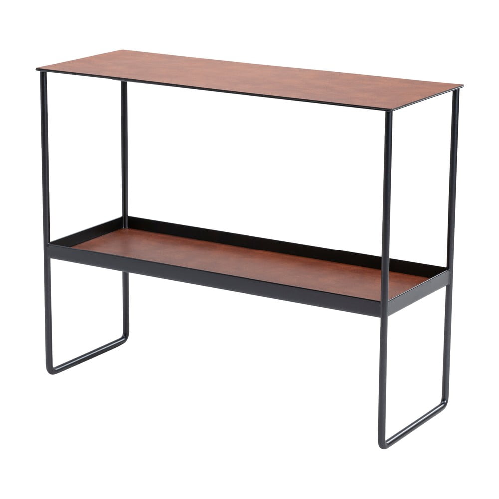 Konyakbarna fém konzolasztal 29x78 cm Bull – LIND DNA