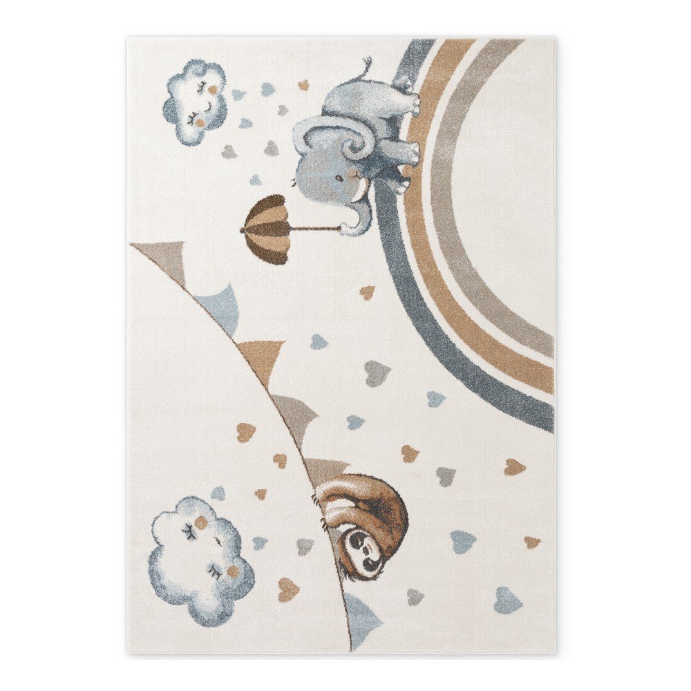 Krémszínű gyerek szőnyeg 160x230 cm Walk like an Elephant Rainy Party – Villeroy&Boch
