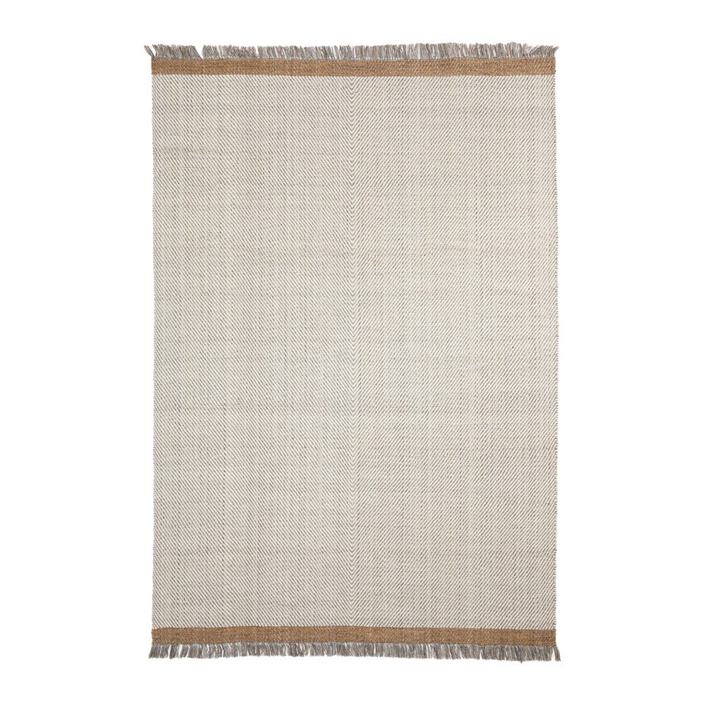 Krémszínű kézi szövésű gyapjú szőnyeg 200x300 cm Brina – Kave Home