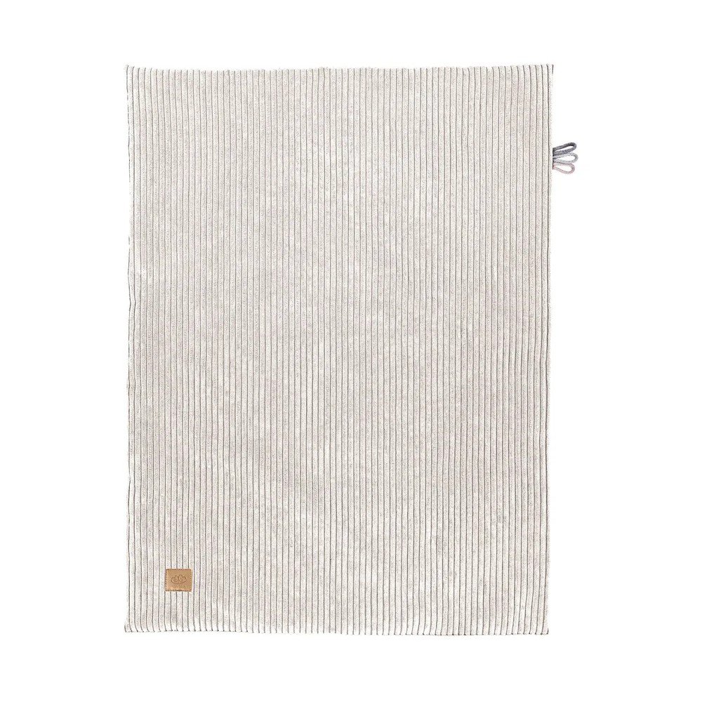Krémszínű kordbársony gyerek takaró 100x77 cm – Meowbaby