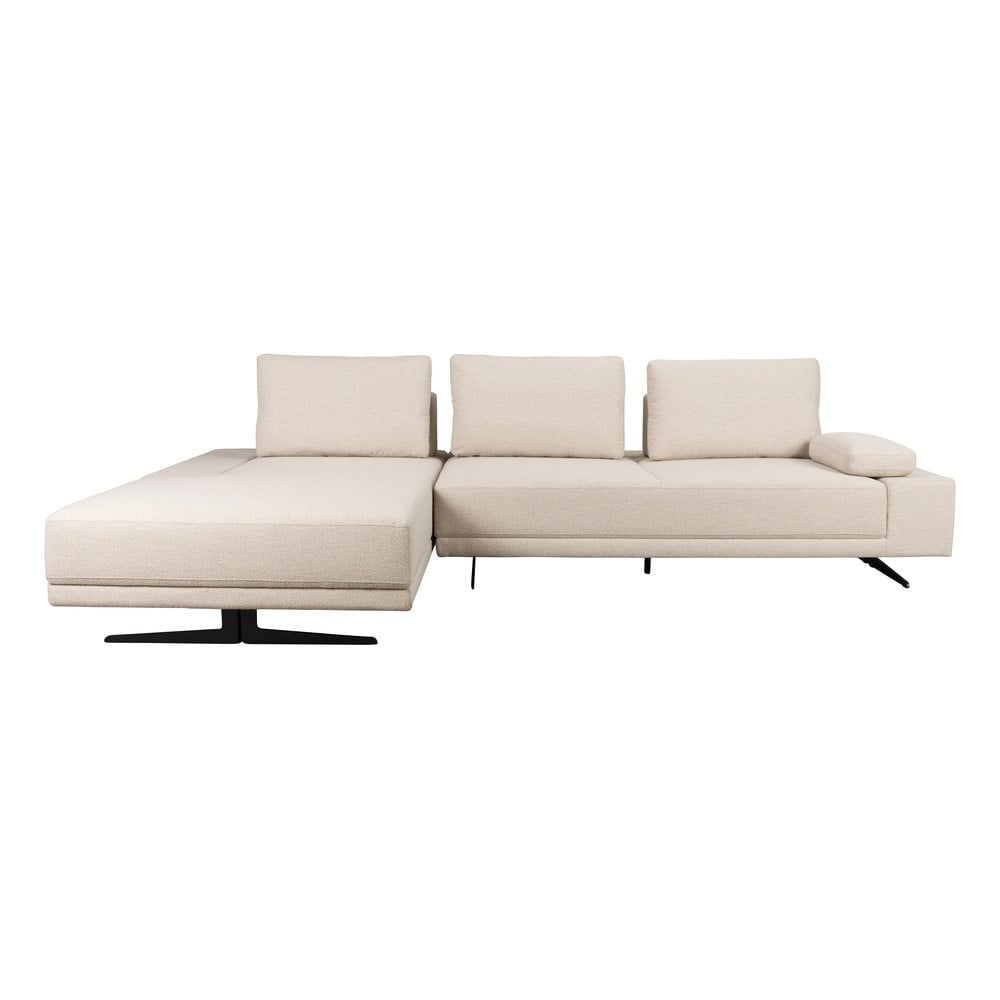 Krémszínű sarokkanapé (bal oldali) Shelly – Dutchbone