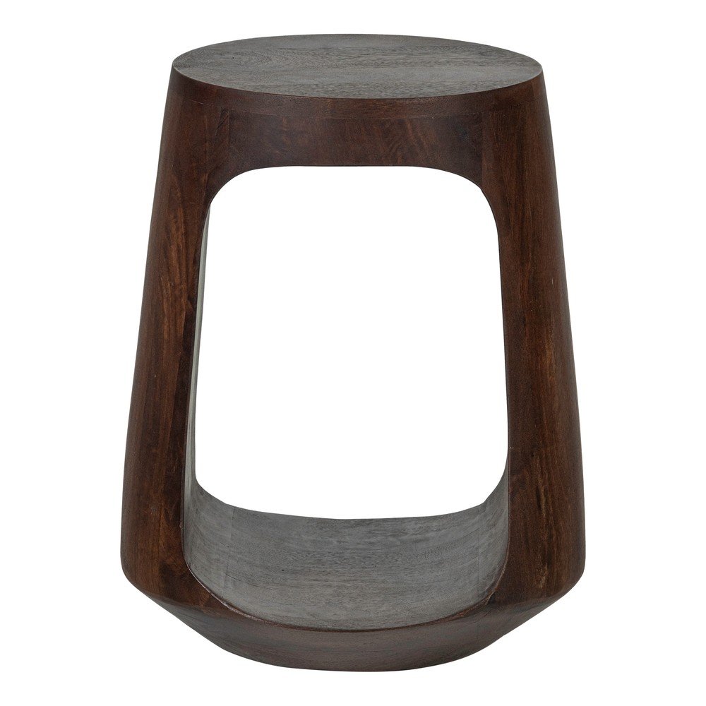 Mangófa kerek tárolóasztal ø 33 cm Bayo – WOOOD