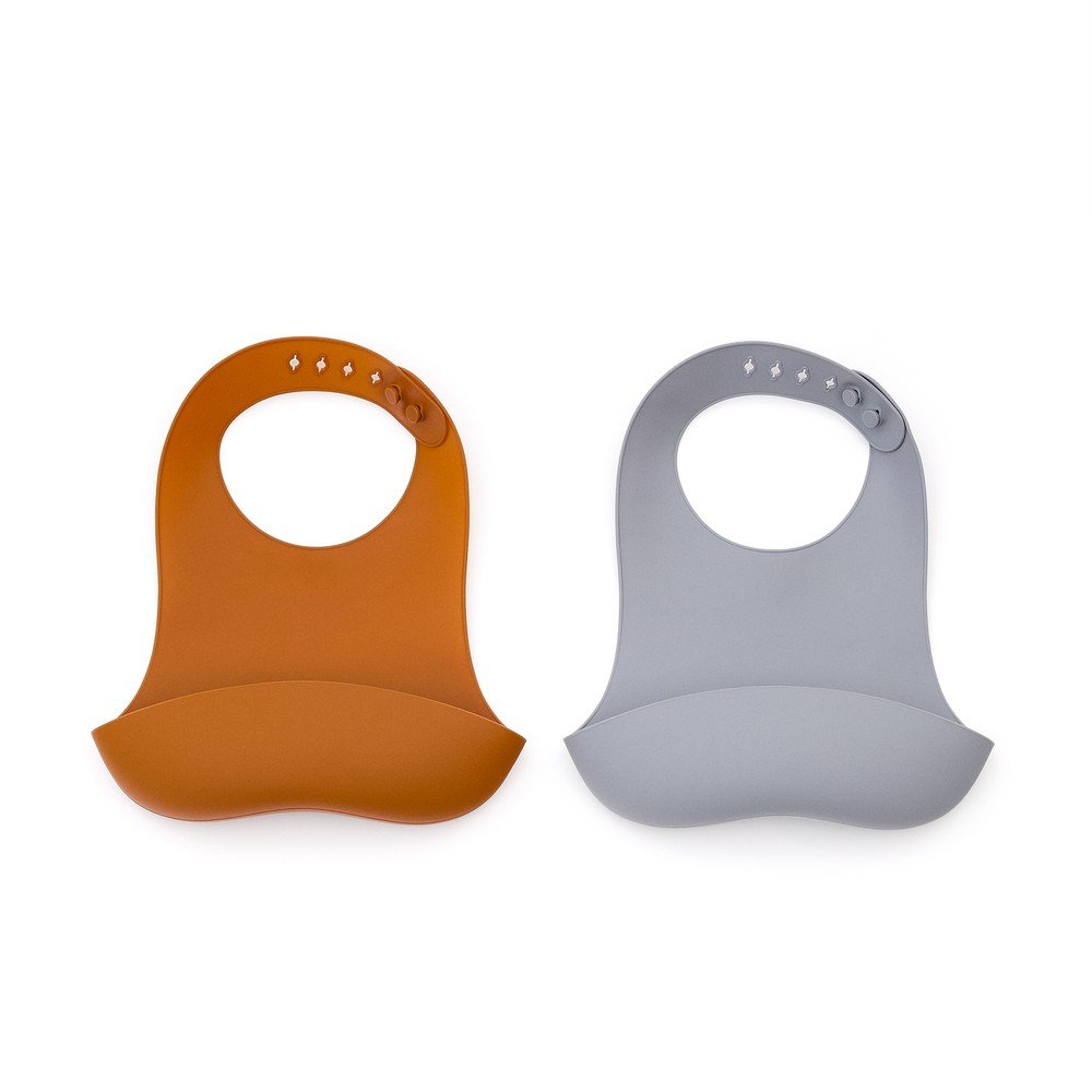 Narancssárga-szürkéskék előke szett 2 db-os Lili – Kave Home