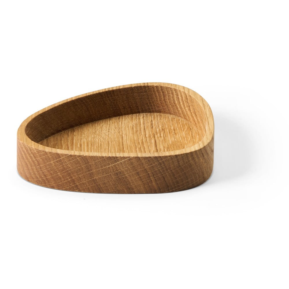 Natúr színű dekoratív fa tárolódoboz 14x12