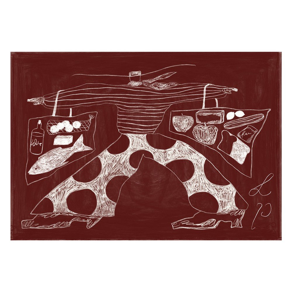 Poszter 70x50 cm Sam Shopping – Lucia Tuffley – The Poster Club