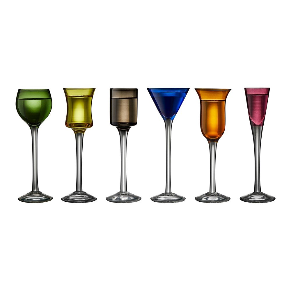 Röviditalos pohár szett 6 db-os 50 ml – Lyngby Glas