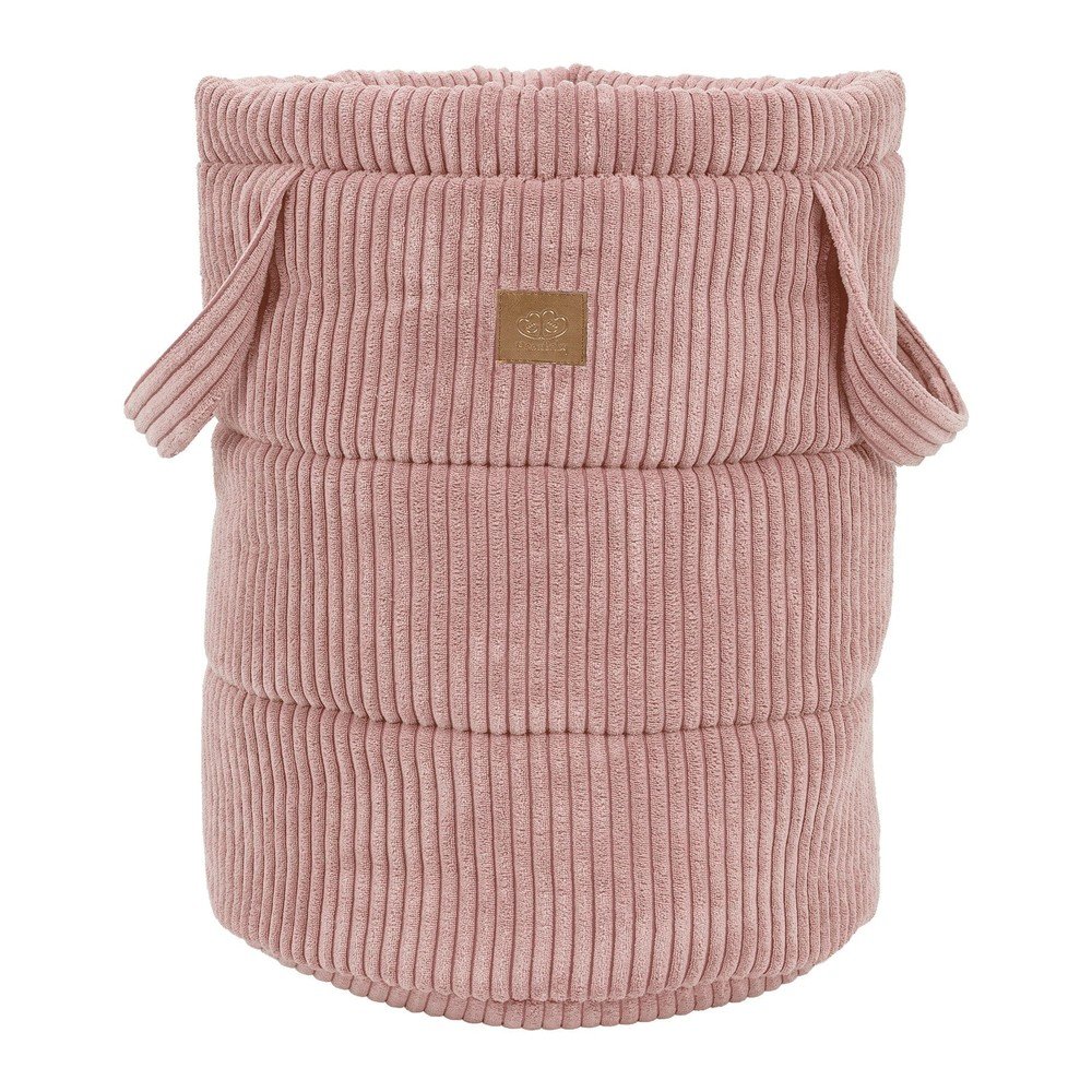 Rózsaszín textil játéktároló kosár ø 39x50 cm – Meowbaby